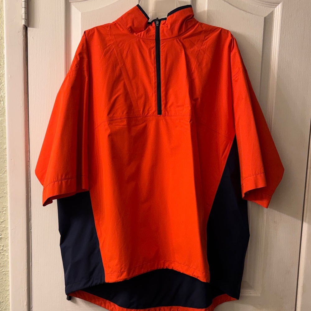 Men's Orange and Blue Zero Restriction Golf Outer Wear Windbreaker Size XL